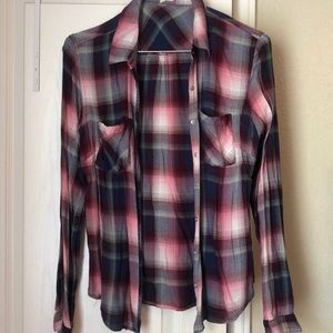 Plaid button down